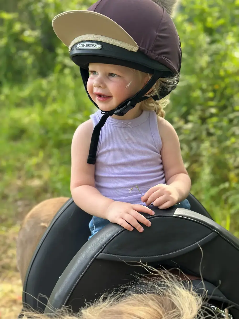 Helmet on. No exceptions, not even at this size.